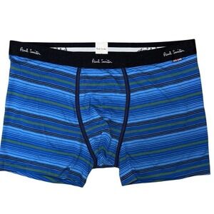 Paul‎ Smith Stripe Long Trunk Boxer Briefs Blue Mens Size XL NWT